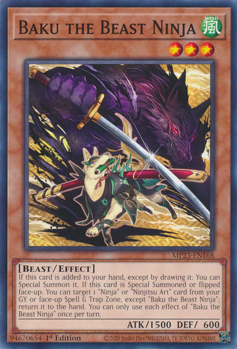 Baku the Beast Ninja - MP23-EN168 - Common 