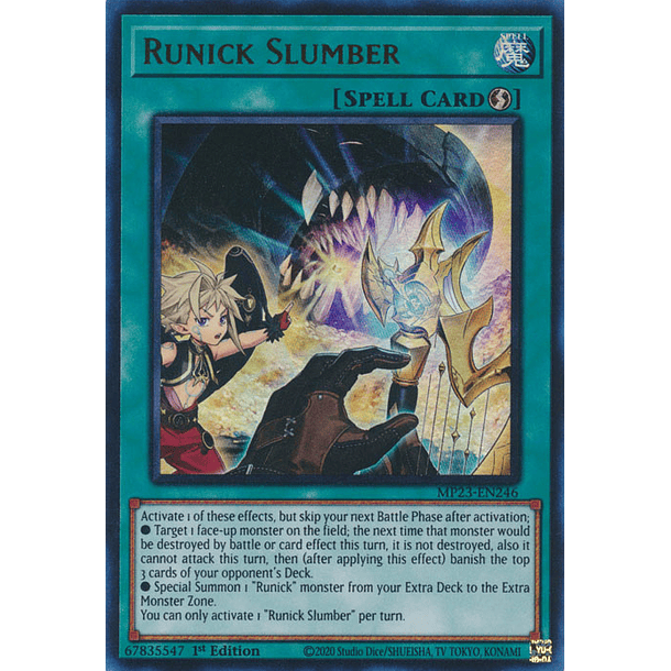 Runick Slumber - MP23-EN246 - Ultra Rare