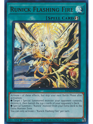 Runick Flashing Fire - MP23-EN242 - Ultra Rare