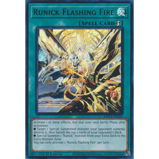 Runick Flashing Fire - MP23-EN242 - Ultra Rare