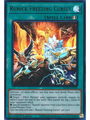 Runick Freezing Curses - MP23-EN245 - Ultra Rare