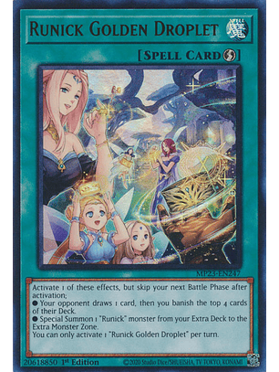 Runick Golden Droplet - MP23-EN247 - Ultra Rare