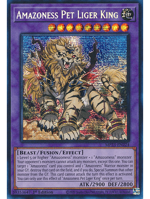 Amazoness Pet Liger King - MP23-EN224 - Prismatic Secret Rare