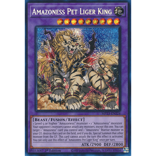 Amazoness Pet Liger King - MP23-EN224 - Prismatic Secret Rare