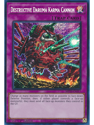 Destructive Daruma Karma Cannon - MP23-EN217 - Prismatic Secret Rare