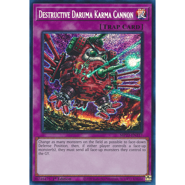 Destructive Daruma Karma Cannon - MP23-EN217 - Prismatic Secret Rare