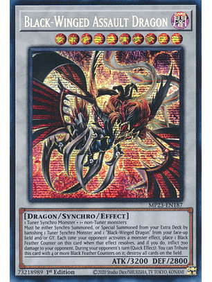 Black-Winged Assault Dragon - MP23-EN187 - Prismatic Secret Rare