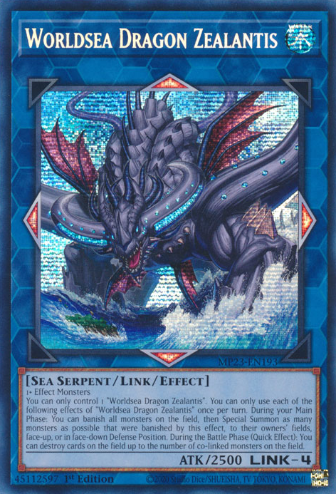Worldsea Dragon Zealantis - MP23-EN193 - Prismatic Secret Rare 1