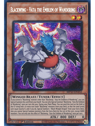 Blackwing - Vata the Emblem of Wandering - MP23-EN152 - Prismatic Secret Rare
