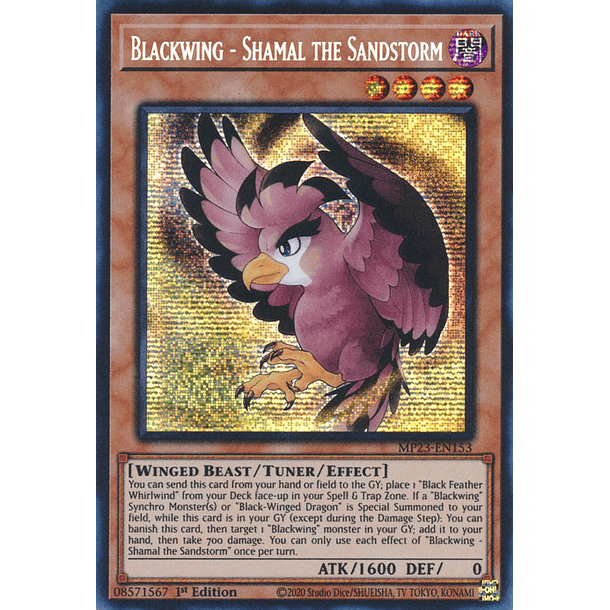 Blackwing - Shamal the Sandstorm - MP23-EN153 - Prismatic Secret Rare