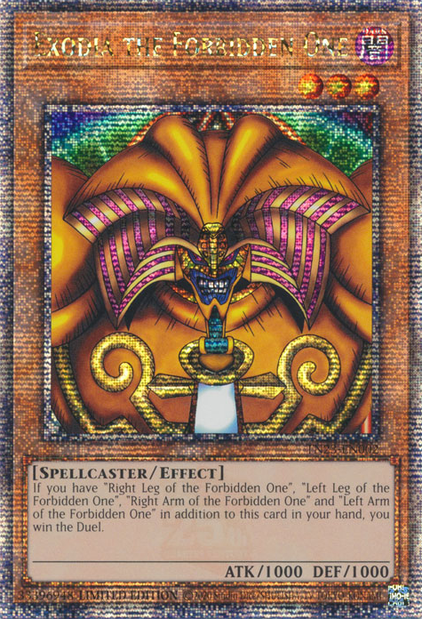 Exodia the Forbidden One - TN23-EN002 - Quarter Century Secret Rare 1