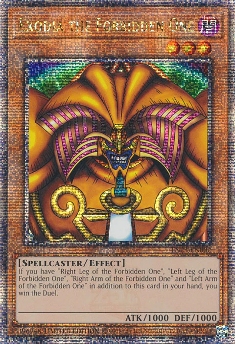 Exodia the Forbidden One - TN23-EN002 - Quarter Century Secret Rare