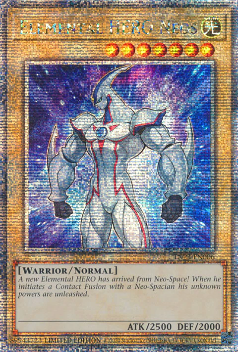 Elemental HERO Neos - TN23-EN006 - Quarter Century Secret Rare