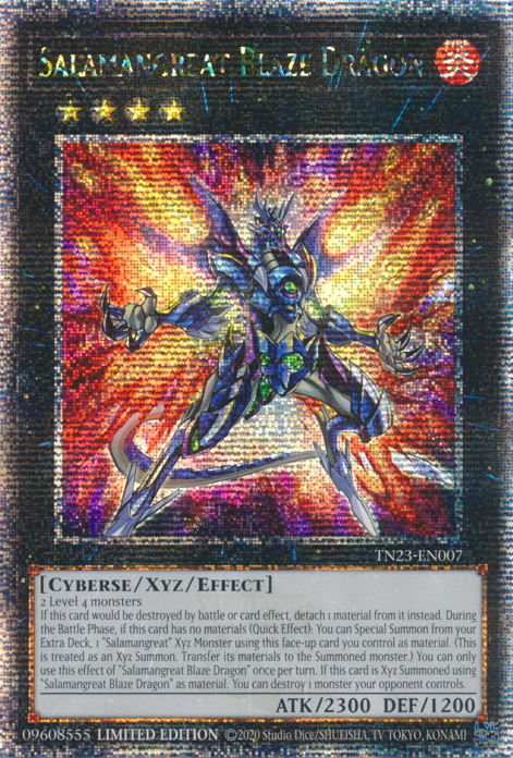 Salamangreat Blaze Dragon - TN23-EN007 - Quarter Century Secret Rare 1