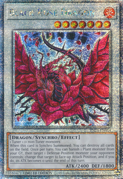 Black Rose Dragon - TN23-EN014 - Quarter Century Secret Rare 1