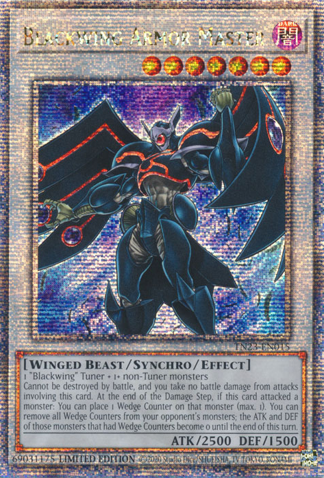 Blackwing Armor Master - TN23-EN015 - Quarter Century Secret Rare 1