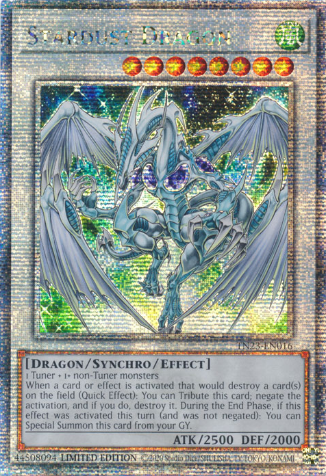 Stardust Dragon - TN23-EN016 - Quarter Century Secret Rare 1