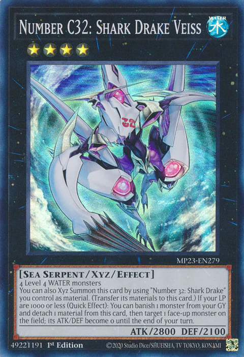 Number C32: Shark Drake Veiss - MP23-EN279 - Super Rare