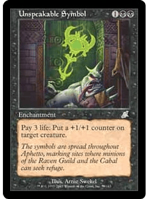 Unspeakable Symbol - SCG - U