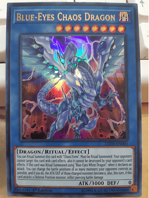 Blue-Eyes Chaos Dragon - LED3-EN001 - Ultra Rare