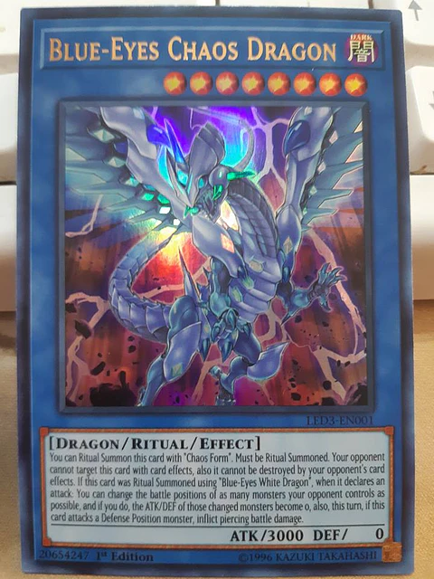 Blue-Eyes Chaos Dragon - LED3-EN001 - Ultra Rare