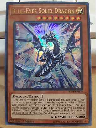 Blue-Eyes Solid Dragon - LED3-EN002 - Ultra Rare