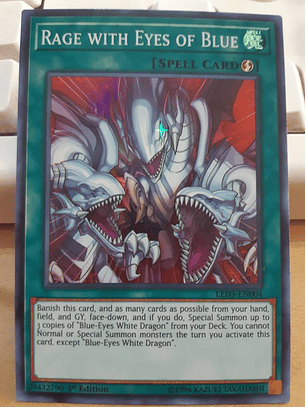 Rage with Eyes of Blue - LED3-EN004 - Super Rare