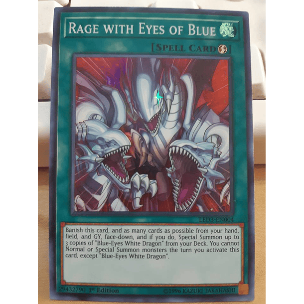 Rage with Eyes of Blue - LED3-EN004 - Super Rare