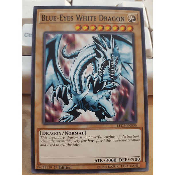 Blue-Eyes White Dragon - LED3-EN006 - Common