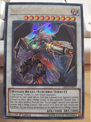 Blackwing Full Armor Master - LED3-EN023 - Ultra Rare