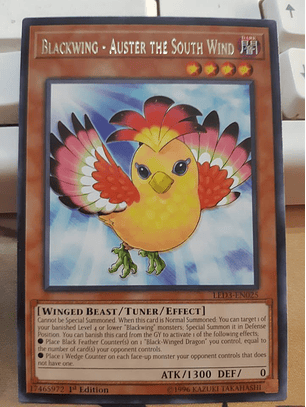 Blackwing - Auster the South Wind - LED3-EN025 - Rare