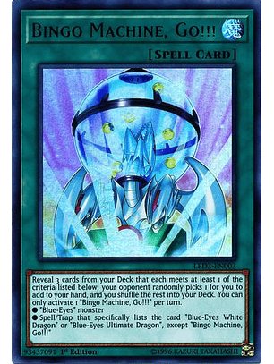 Bingo Machine, Go!!! - LED3-EN003 - Ultra Rare