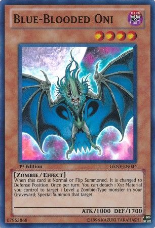 Blue-Blooded Oni - GENF-EN034 - Super Rare 1
