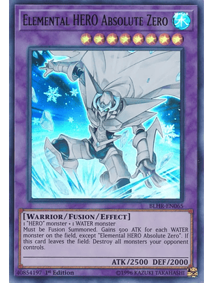 Elemental HERO Absolute Zero - BLHR-EN065 - Ultra Rare
