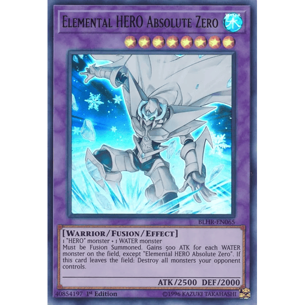 Elemental HERO Absolute Zero - BLHR-EN065 - Ultra Rare