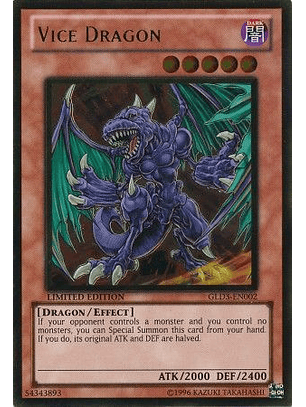 Vice Dragon - GLD3-EN002 - Gold Rare