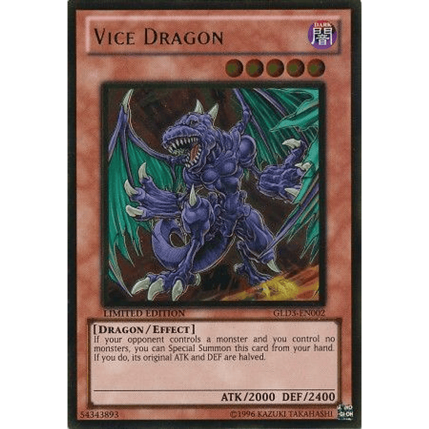 Vice Dragon - GLD3-EN002 - Gold Rare