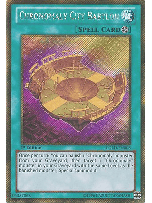 Chronomaly City Babylon - PGLD-EN008 - Gold Secret Rare