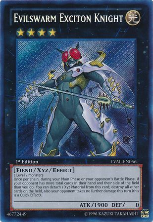 Evilswarm Exciton Knight - LVAL-EN056 - Secret Rare   1