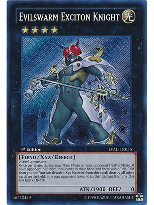 Evilswarm Exciton Knight - LVAL-EN056 - Secret Rare  