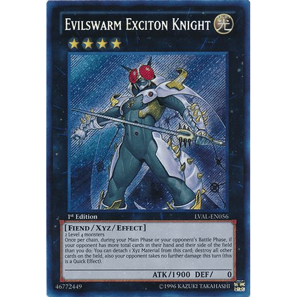 Evilswarm Exciton Knight - LVAL-EN056 - Secret Rare  