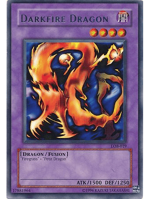 Darkfire Dragon - LOB-019 - Rare (español)