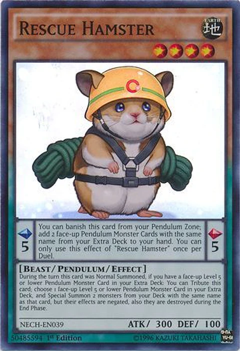 Rescue Hamster - NECH-EN039 - Super Rare 