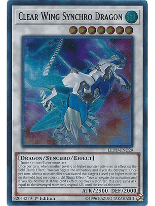 Clear Wing Synchro Dragon - LEDD-ENC29 - Ultra Rare