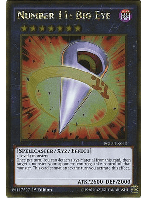 Number 11: Big Eye - PGL3-EN063 - Gold Rare  