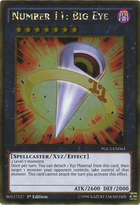 Number 11: Big Eye - PGL3-EN063 - Gold Rare  