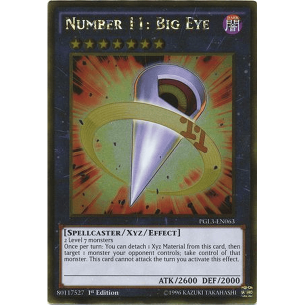 Number 11: Big Eye - PGL3-EN063 - Gold Rare  
