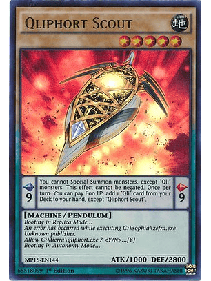 Qliphort Scout - MP15-EN144 - Ultra Rare 