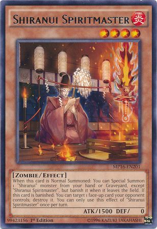 Shiranui Spiritmaster - MP16-EN201 - Rare   1