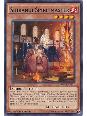 Shiranui Spiritmaster - MP16-EN201 - Rare  